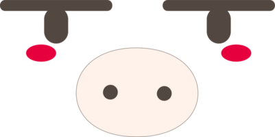 Pig bored face emoji illustration on transparent background. png