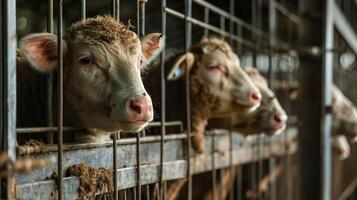 Quarantined Livestock in Enclosures photo