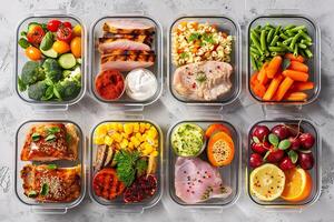 Diverse Healthy Meal Preps photo