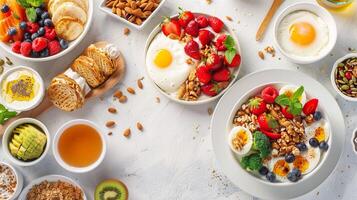 Healthy Breakfast Spread photo