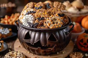 Halloween Cookie Cauldron photo