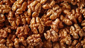 shelled walnuts background photo