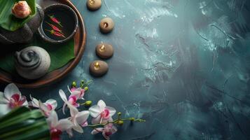background for spa salon with copy space photo