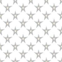 Seamless pattern with cute stars doodle for decorative print, wrapping paper, greeting cards, wallpaper and fabric vector