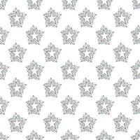 Seamless pattern with cute stars doodle for decorative print, wrapping paper, greeting cards, wallpaper and fabric vector