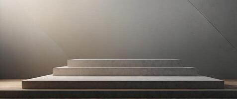 Podium for Produkt presentation Background for product mockup Minimal abstract background. photo