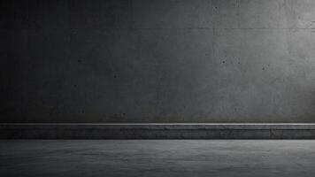 Grey concrete background for presentation of a product. photo