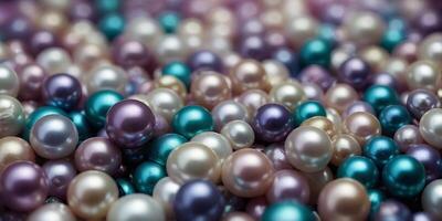Abstract blurred pearl background with shimmering hues of lilac, turquoise, mauve and cream colors. . photo