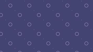 Seamless loop animation of white circles expanding and contracting against purple background, Ideal for backgrounds, presentations, or textile design video