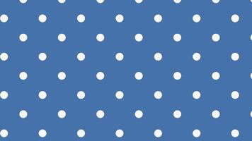 Seamless loop animation of blue background with repeating pattern of white and blue circles, Ideal for backgrounds, presentations, or textile design video