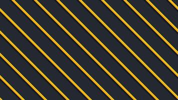Seamless loop animation of diagonal yellow stripes moving across dark blue background video