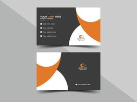 Modern business card design template vector