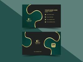 Modern business card design template vector