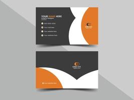 Modern business card design template vector