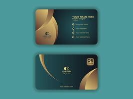 Modern business card design template vector