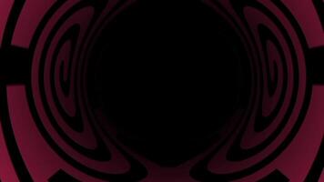 Glowing bright patterns with intersecting and parallel lines transformation dark red motion. video