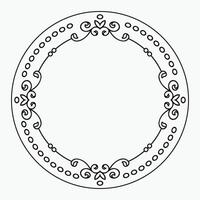 symmetrical black and white circular design, intricate and visually appealing artwork vector