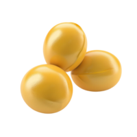 Three Golden Eggs On a Transparent Background. png