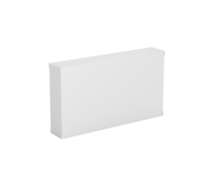 3d Empty White Rectangular Cardboard Box Mock Up Design 3D Illustration png