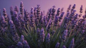 Lavender gradient background with hologram effect. photo