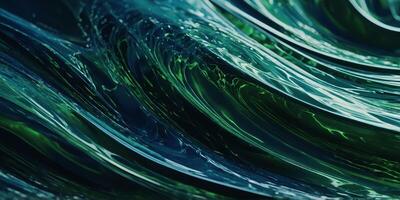 Green Abstract Digital Wave for Backgrounds and Presentations, abstract blue wave background, presentation background, wallpaper, modern digital design. . photo