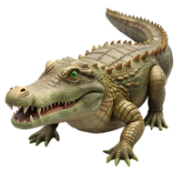 3D Render of a Crocodile png