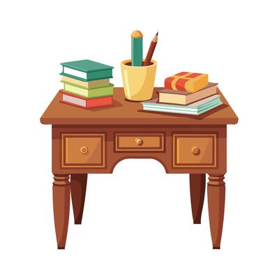 Education Material Icon Illustration