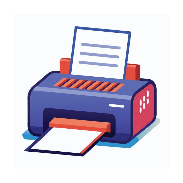 Printer Cartoon Vector Art, Icons, and Graphics for Free Download