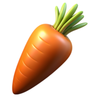 3D Render of a Carrot png