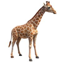 3D Render of a Giraffe png