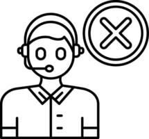 Reject Decline Icon vector