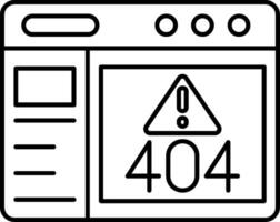 404 Error Not Found Icon vector