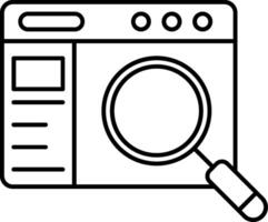 Search Magnifying Icon vector