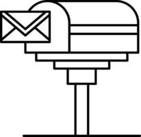 Mailbox Email Icon vector