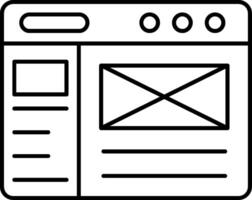 Webpage Internet Icon vector