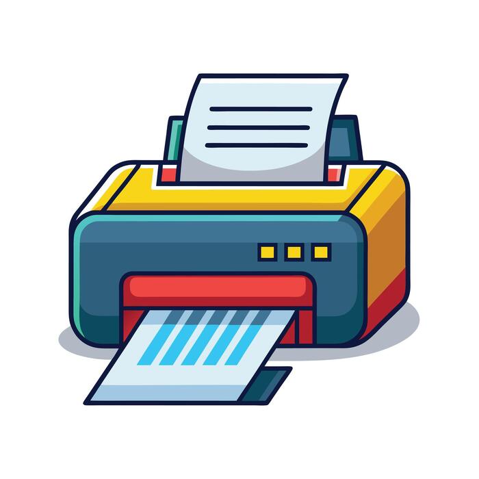 Printer Cartoon Vector Art, Icons, and Graphics for Free Download