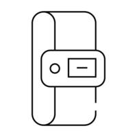 constant temperature control sensor line icon illustration vector