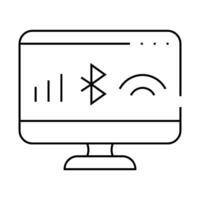 connection operating system line icon illustration vector
