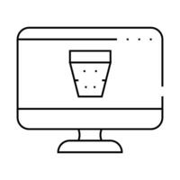 delete digital information operating system line icon illustration vector