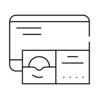 disc with operating system line icon illustration vector