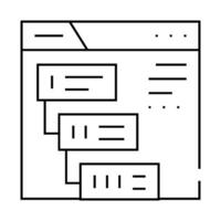 stages of communiction operator of call center line icon illustration vector