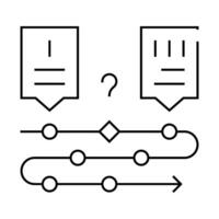 forget communication stage of call center line icon illustration vector