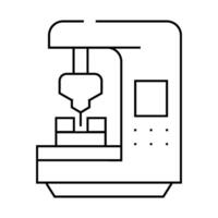 cnc computer numerical control line icon illustration vector