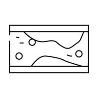 formation of cholesterol plaques in artery line icon illustration vector