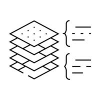 layers virtual reality line icon illustration vector