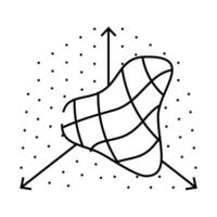 3d modeling process line icon illustration vector