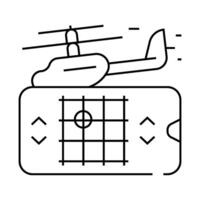 toy controlling with phone app line icon illustration vector