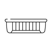 canned fish container line icon illustration vector