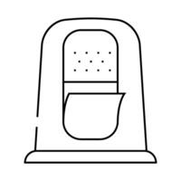 tabletop wipe dispenser line icon illustration vector