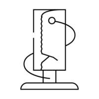 napkins in roll line icon illustration vector